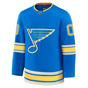Fanatics St. Louis Blues Personalisiert 24/25 Alternate Premium Trikot - Herren (Blau)