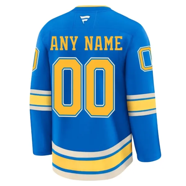 Fanatics St. Louis Blues Personalisiert 24/25 Alternate Premium Trikot - Herren (Blau)