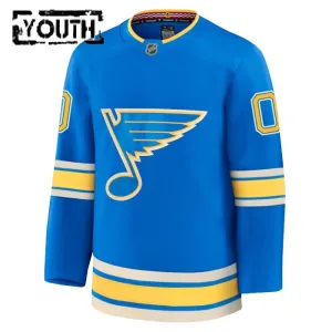 Fanatics St. Louis Blues Personalisiert 24/25 Alternate Premium Trikot - Kinder (Blau)