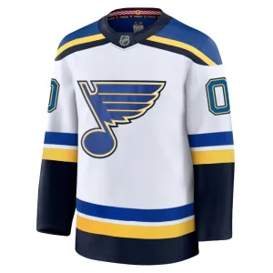 Fanatics St. Louis Blues Personalisiert 24/25 Away Premium Trikot - Herren (Weiss)