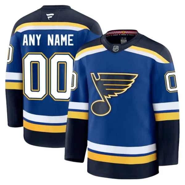 Fanatics St. Louis Blues Personalisiert 24/25 Home Premium Trikot - Herren (Blau) Fanatics St. Louis Blues Personalisiert 24/25 Home Premium Trikot - Herren (Blau)