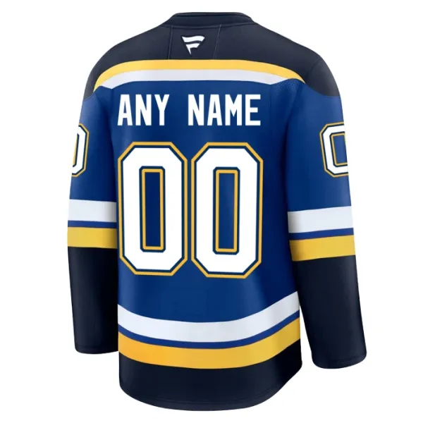 Fanatics St. Louis Blues Personalisiert 24/25 Home Premium Trikot - Herren (Blau)