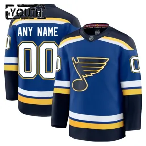 Fanatics St. Louis Blues Personalisiert 24/25 Home Premium Trikot - Kinder (Blau)