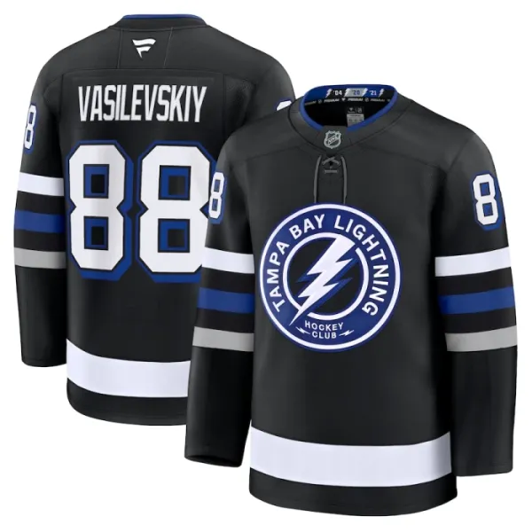 Fanatics Tampa Bay Lightning Andrei Vasilevskiy 24/25 Alternate Premium Trikot - Herren (Schwarz) Fanatics Tampa Bay Lightning Andrei Vasilevskiy 24/25 Alternate Premium Trikot - Herren (Schwarz)