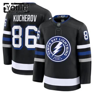 Fanatics Tampa Bay Lightning Nikita Kucherov 24/25 Alternate Premium Trikot - Kinder (Schwarz)