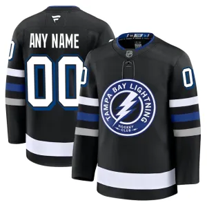 Fanatics Tampa Bay Lightning Personalisiert 24/25 Alternate Premium Trikot - Herren (Schwarz) Fanatics Tampa Bay Lightning Personalisiert 24/25 Alternate Premium Trikot - Herren (Schwarz)