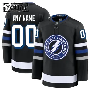 Fanatics Tampa Bay Lightning Personalisiert 24/25 Alternate Premium Trikot - Kinder (Schwarz) Fanatics Tampa Bay Lightning Personalisiert 24/25 Alternate Premium Trikot - Kinder (Schwarz)