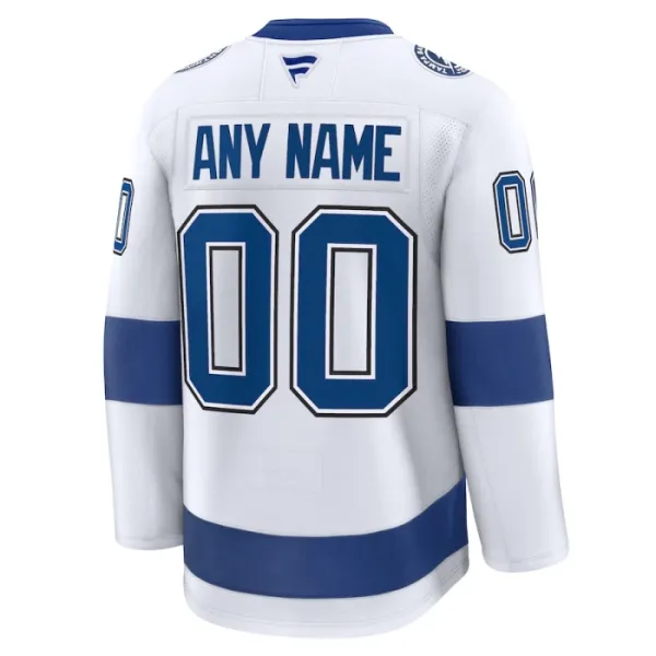 Fanatics Tampa Bay Lightning Personalisiert 24/25 Away Premium Trikot - Herren (Weiss)