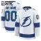 Fanatics Tampa Bay Lightning Personalisiert 24/25 Away Premium Trikot - Kinder (Weiss)