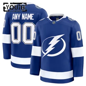 Fanatics Tampa Bay Lightning Personalisiert 24/25 Home Premium Trikot - Kinder (Blau)