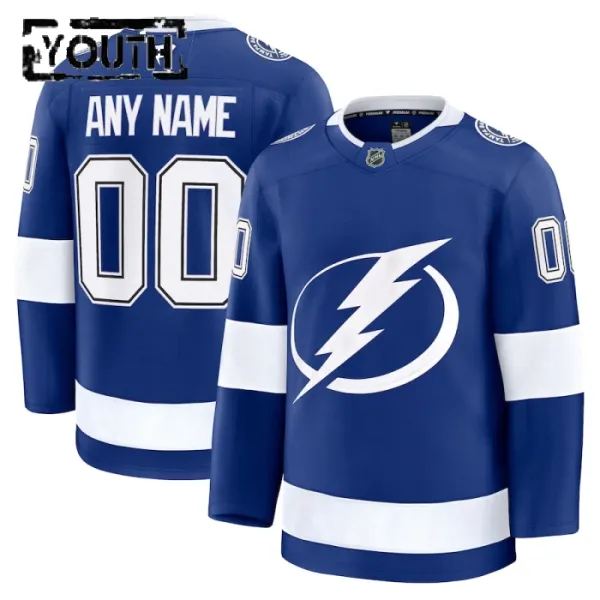 Fanatics Tampa Bay Lightning Personalisiert 24/25 Home Premium Trikot - Kinder (Blau) Fanatics Tampa Bay Lightning Personalisiert 24/25 Home Premium Trikot - Kinder (Blau)