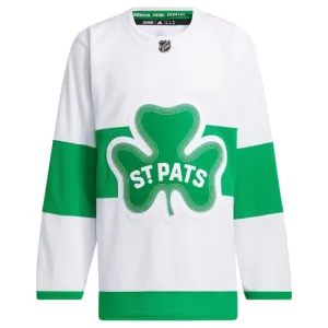 Adidas Toronto Maple Leafs St Patricks Personalisiert Authentic Trikot - Herren (Weiss)