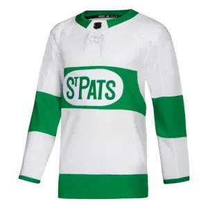 Adidas Toronto Maple Leafs St Pats Personalisiert Authentic Trikot - Herren (Weiss)