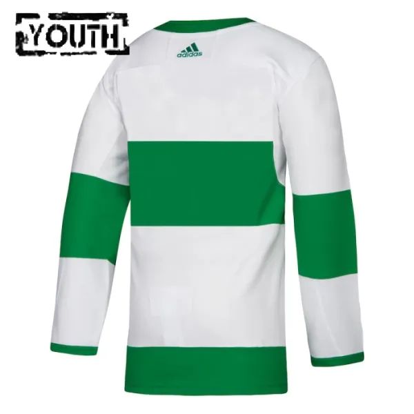 Adidas Toronto Maple Leafs St Pats Personalisiert Authentic Trikot - Kinder (Weiss)