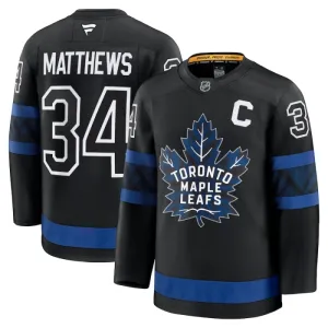 Fanatics Toronto Maple Leafs Auston Matthews 24/25 Alternate Premium Trikot - Herren (Schwarz)