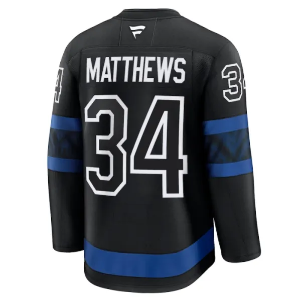 Fanatics Toronto Maple Leafs Auston Matthews 24/25 Alternate Premium Trikot - Herren (Schwarz)