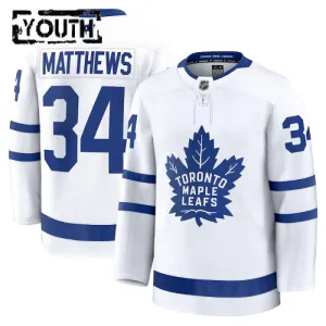 Fanatics Toronto Maple Leafs Auston Matthews 24/25 Away Premium Trikot - Kinder (Weiss)