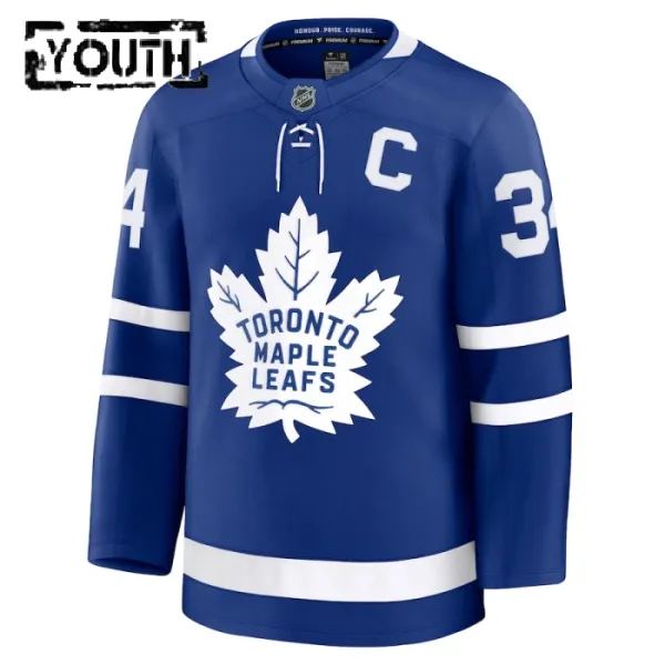 Fanatics Toronto Maple Leafs Auston Matthews 24/25 Home Premium Trikot - Kinder (Blau)