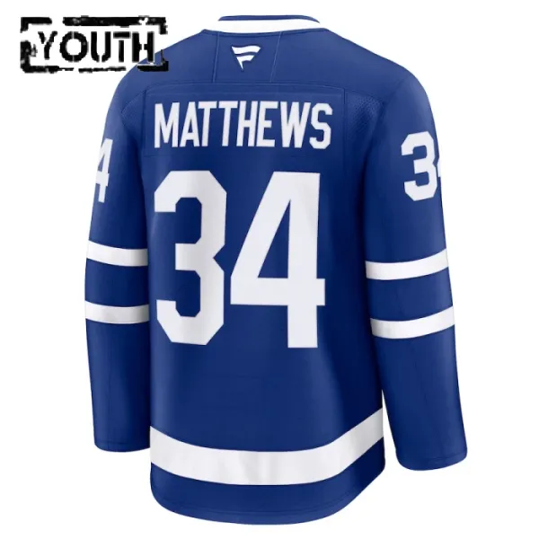 Fanatics Toronto Maple Leafs Auston Matthews 24/25 Home Premium Trikot - Kinder (Blau)