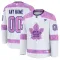 Fanatics Toronto Maple Leafs Hockey Fights Cancer Personalisiert 24/25 Practice Trikot - Herren (Weiss)