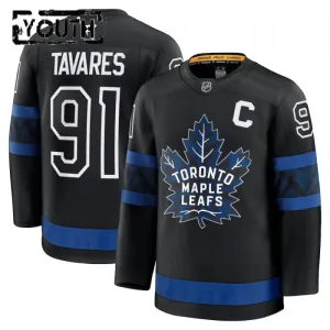 Fanatics Toronto Maple Leafs John Tavares 24/25 Alternate Premium Trikot - Kinder (Schwarz)