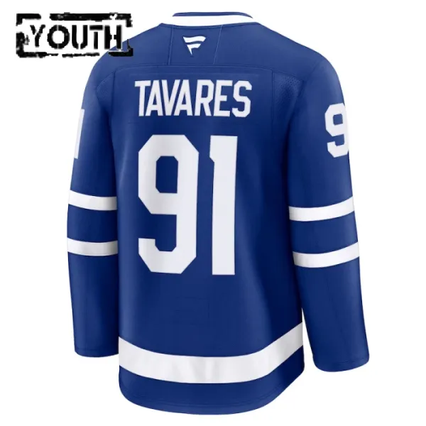 Fanatics Toronto Maple Leafs John Tavares 24/25 Home Premium Trikot - Kinder (Blau)