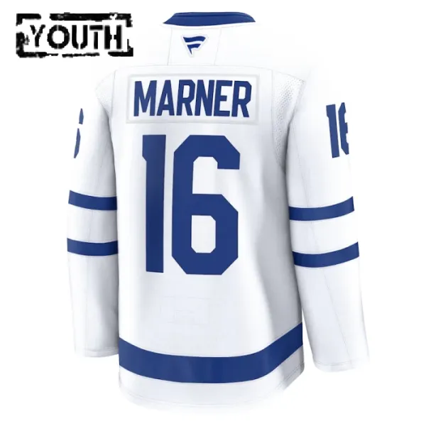 Fanatics Toronto Maple Leafs Mitch Marner 24/25 Away Premium Trikot - Kinder (Weiss)