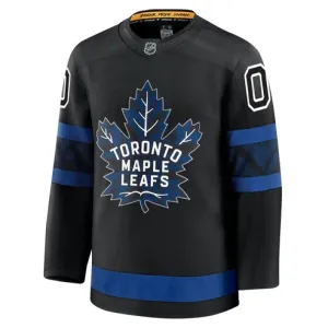 Fanatics Toronto Maple Leafs Personalisiert 24/25 Alternate Premium Trikot - Herren (Schwarz)