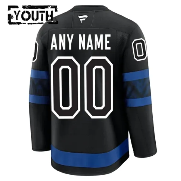 Fanatics Toronto Maple Leafs Personalisiert 24/25 Alternate Premium Trikot - Kinder (Schwarz)