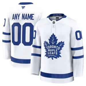 Fanatics Toronto Maple Leafs Personalisiert 24/25 Away Premium Trikot - Herren (Weiss)