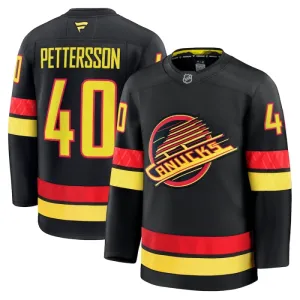 Fanatics Vancouver Canucks Elias Pettersson 24/25 Alternate Premium Trikot - Herren (Schwarz)