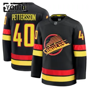 Fanatics Vancouver Canucks Elias Pettersson 24/25 Alternate Premium Trikot - Kinder (Schwarz)
