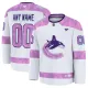 Fanatics Vancouver Canucks Hockey Fights Cancer Personalisiert 24/25 Practice Trikot - Herren (Weiss) Fanatics Vancouver Canucks Hockey Fights Cancer Personalisiert 24/25 Practice Trikot - Herren (Weiss)