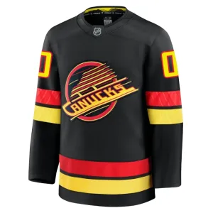 Fanatics Vancouver Canucks Personalisiert 24/25 Alternate Premium Trikot - Herren (Schwarz)