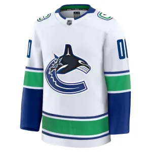 Fanatics Vancouver Canucks Personalisiert 24/25 Away Premium Trikot - Herren (Weiss)