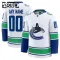 Fanatics Vancouver Canucks Personalisiert 24/25 Away Premium Trikot - Kinder (Weiss)