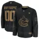 Fanatics Vancouver Canucks Personalisiert 24/25 Military Appreciation Practice Trikot - Herren (Schwarz) Fanatics Vancouver Canucks Personalisiert 24/25 Military Appreciation Practice Trikot - Herren (Schwarz)