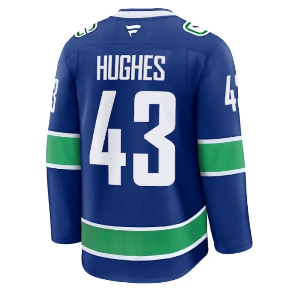 Fanatics Vancouver Canucks Quinn Hughes 24/25 Home Premium Trikot - Herren (Blau)