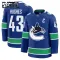 Fanatics Vancouver Canucks Quinn Hughes 24/25 Home Premium Trikot - Kinder (Blau)
