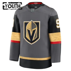 Fanatics Vegas Golden Knights Jack Eichel 24/25 Alternate Premium Trikot - Kinder (Grau)