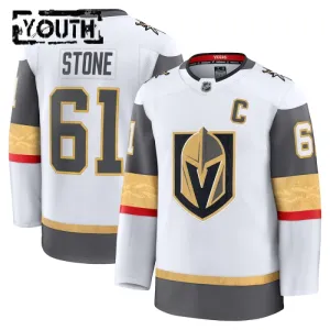 Fanatics Vegas Golden Knights Mark Stone 24/25 Away Premium Trikot - Kinder (Weiss)