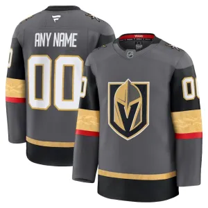 Fanatics Vegas Golden Knights Personalisiert 24/25 Alternate Premium Trikot - Herren (Grau)
