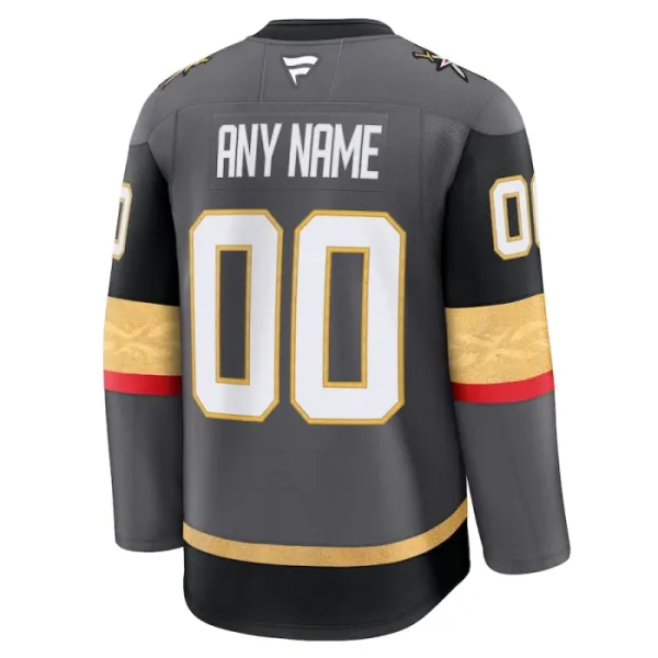 Fanatics Vegas Golden Knights Personalisiert 24/25 Alternate Premium Trikot - Herren (Grau)