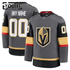 Fanatics Vegas Golden Knights Personalisiert 24/25 Alternate Premium Trikot - Kinder (Grau)