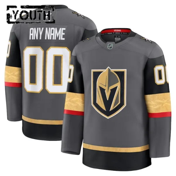 Fanatics Vegas Golden Knights Personalisiert 24/25 Alternate Premium Trikot - Kinder (Grau) Fanatics Vegas Golden Knights Personalisiert 24/25 Alternate Premium Trikot - Kinder (Grau)
