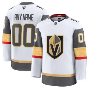 Fanatics Vegas Golden Knights Personalisiert 24/25 Away Premium Trikot - Herren (Weiss)