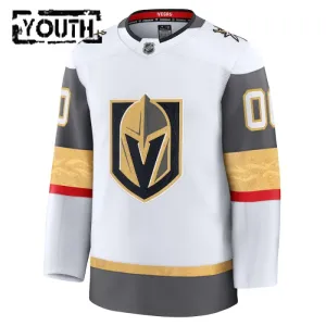 Fanatics Vegas Golden Knights Personalisiert 24/25 Away Premium Trikot - Kinder (Weiss)