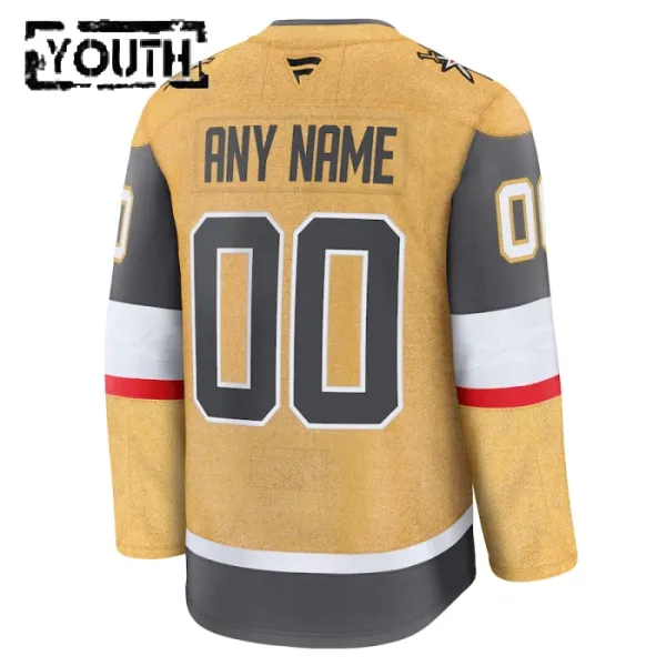 Fanatics Vegas Golden Knights Personalisiert 24/25 Home Premium Trikot - Kinder