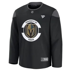 Fanatics Vegas Golden Knights Team Personalisiert 24/25 Practice Trikot - Herren (Schwarz)
