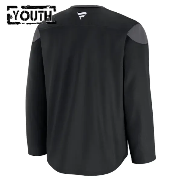 Fanatics Vegas Golden Knights Team Personalisiert 24/25 Practice Trikot - Kinder (Schwarz)